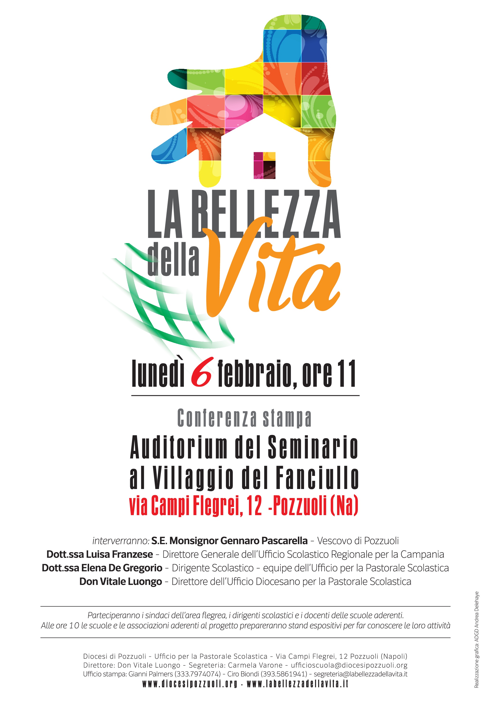 Conferenza stampa Presentazione del Progetto “La Bellezza della Vita”  Lunedì 6 febbraio (ore 11) Au
